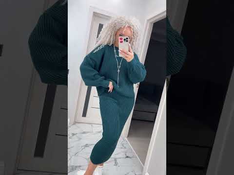 Жіночий модний костюм «Сандра» - кофта і спідниця міді на кожен день (Onesize (42-50)), Пляшковий, видео 1