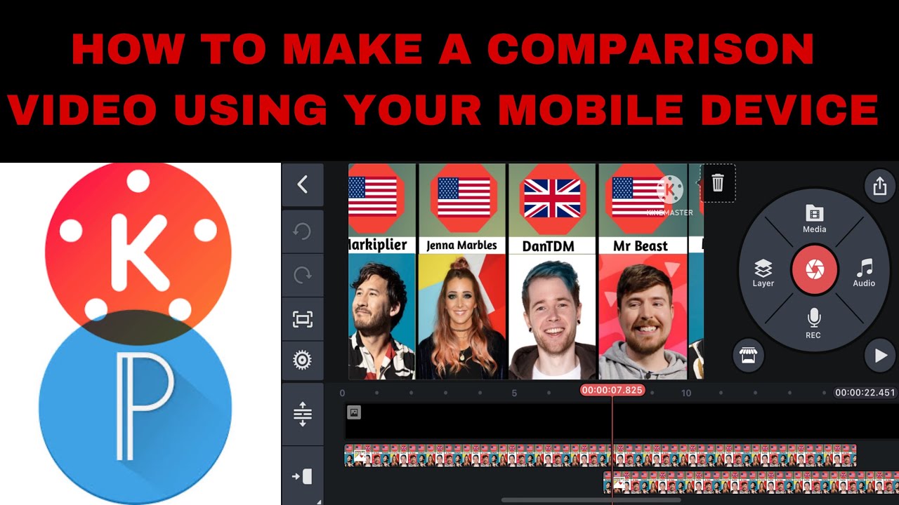 How To Make A Comparison Video Using Your Mobile Device : PixelLab ...