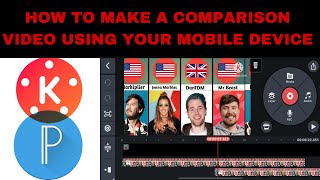 How To Make A Comparison Video Using Your Mobile Device : PixelLab/KineMaster #comparison #tutorial