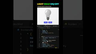 Information Light Bulb ON/OFF Animation 💡 | HTML, CSS & JavaScript #Shorts Update