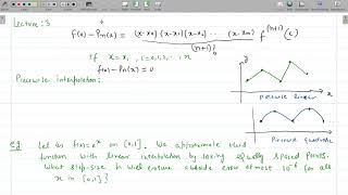 Lecture 3 : Interpolation and Approximations