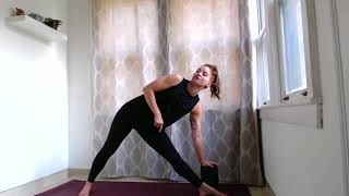 Tips on the Hips in Triangle Pose