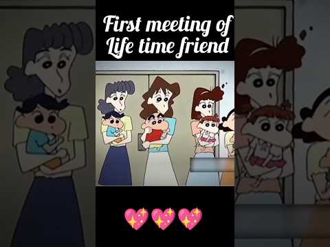 First meeting of Shinchan with his friends. First meeting of life time friend. 2 year old shinchan.