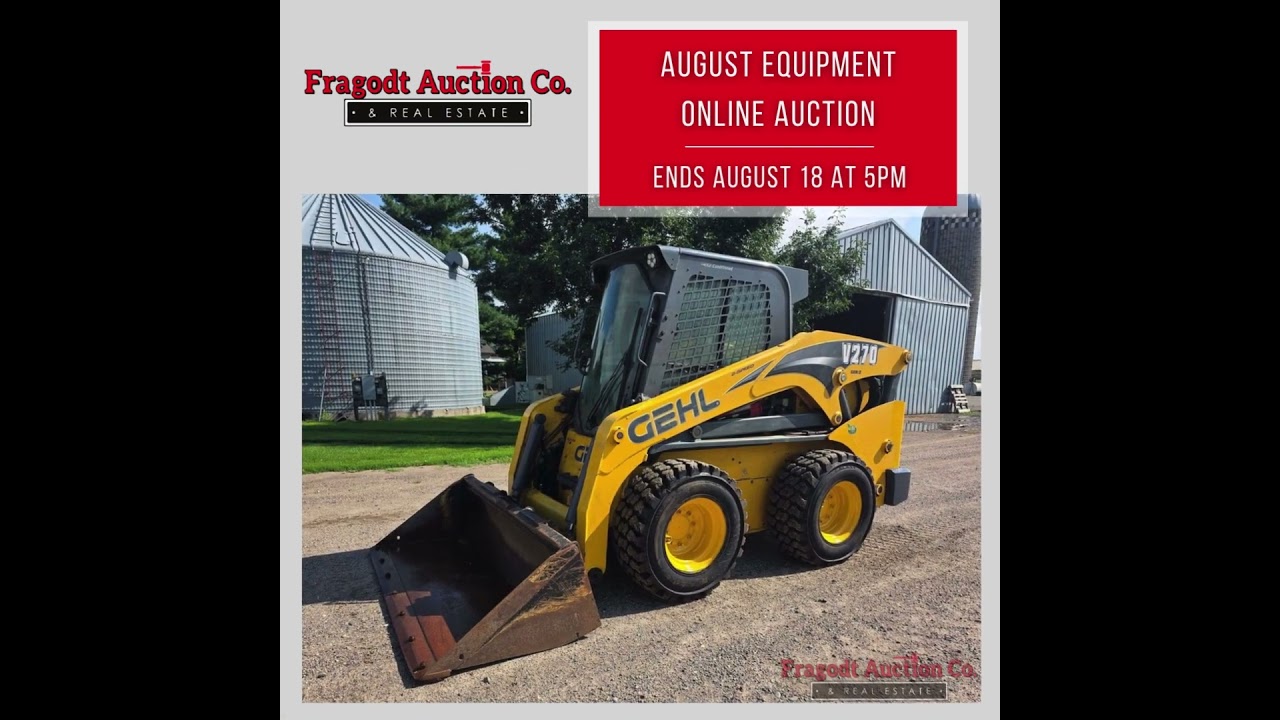 August 2025 Online Equipment Consignment Auction