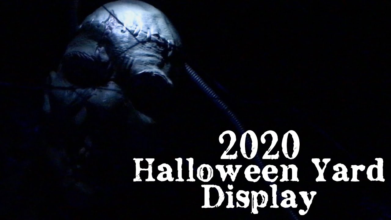 HALLOWEEN Yard Display 2020 (Night) YouTube