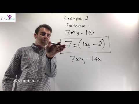 Video tutorial thumbnail — JCHL Algebra 7: Factorising 1 (LCHL Maths)