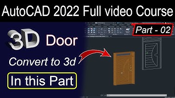 3d door making in AutoCAD 2022 | Part 02 3d | Engineer Tauseef Ullah