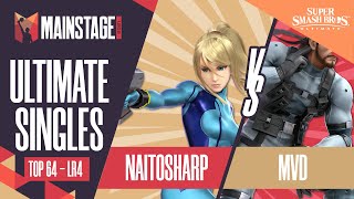 naitosharp vs MVD - SSBU Singles: Top 64 Losers Round 4 - Mainstage 2021 | ZSS vs Snake