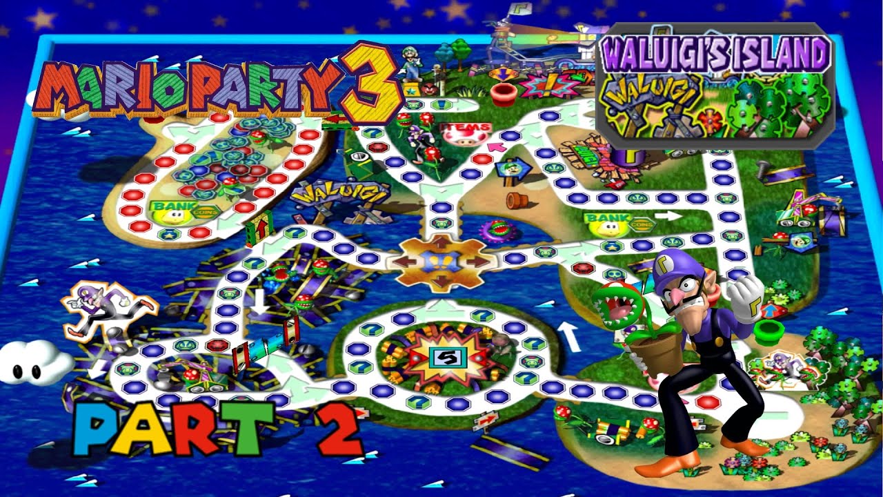 Mario Party 3: Waluigi's Island {20 Turns} - Part #2