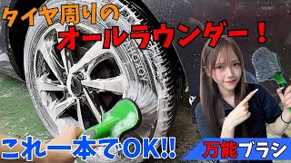 [Time-saving revolution] All you need for tires, wheels, and tire housing! The all-purpose brush ...