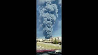 Massive Fire Breaks Out in Central Indiana Walmart Warehouse