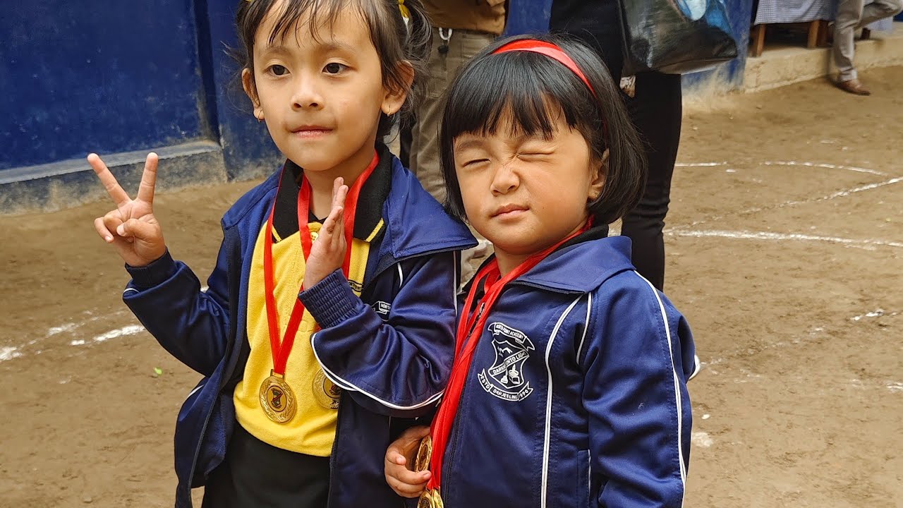 Proud of You My Dolls❤️💪 Her First School Sports ⛹️‍♀️ Fun Games 