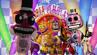 Fnaf 6 Freddy Fazbears Pizzeria Simulator Music Man Custom Plush