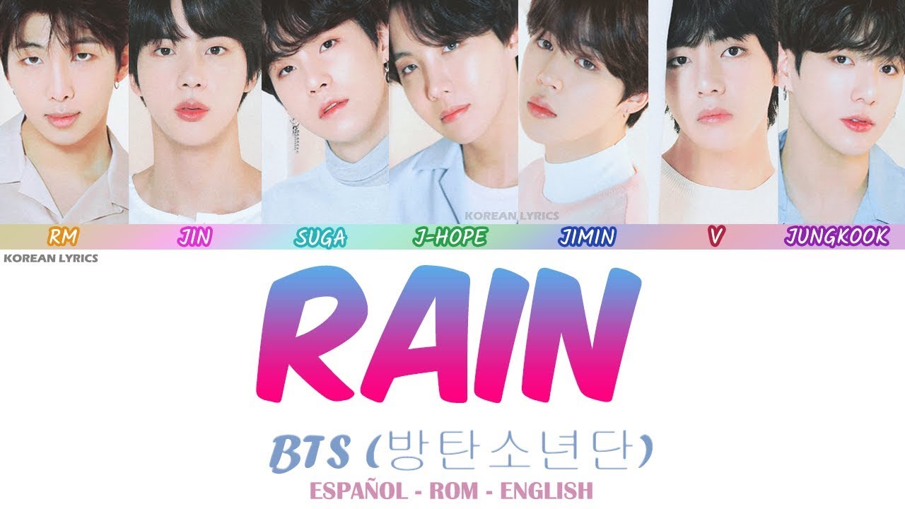 BTS Rain Lyrics Español Rom English YouTube
