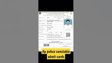 AP police constable admit Card 🔥🔥