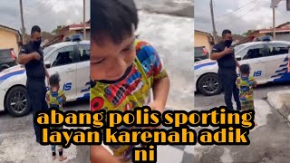 Dua Beradik Bergaduh Sekali Polis Datang Cuak Adik Tuh
