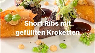 Short Ribs Mit Gefüllten Kroketten