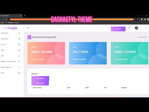 Purple Dashactyl Theme