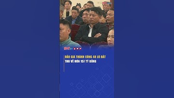 Hà Tĩnh đấu giá thành công 48 lô đất, thu về hơn 157 tỷ đồng | Truyền hình Hà Tĩnh