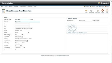 Add Menu Item in Joomla 2 5 - web design Coimbatore Budnet