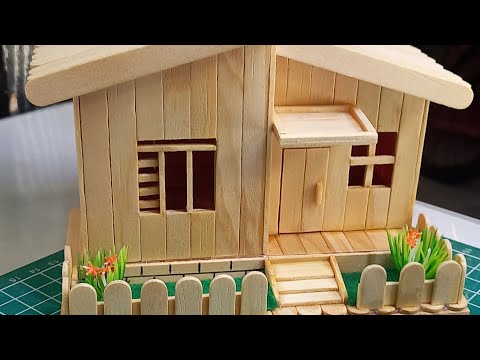 Cara Buat Rumah Dari Stik Es Krim Beserta Gambarnya
