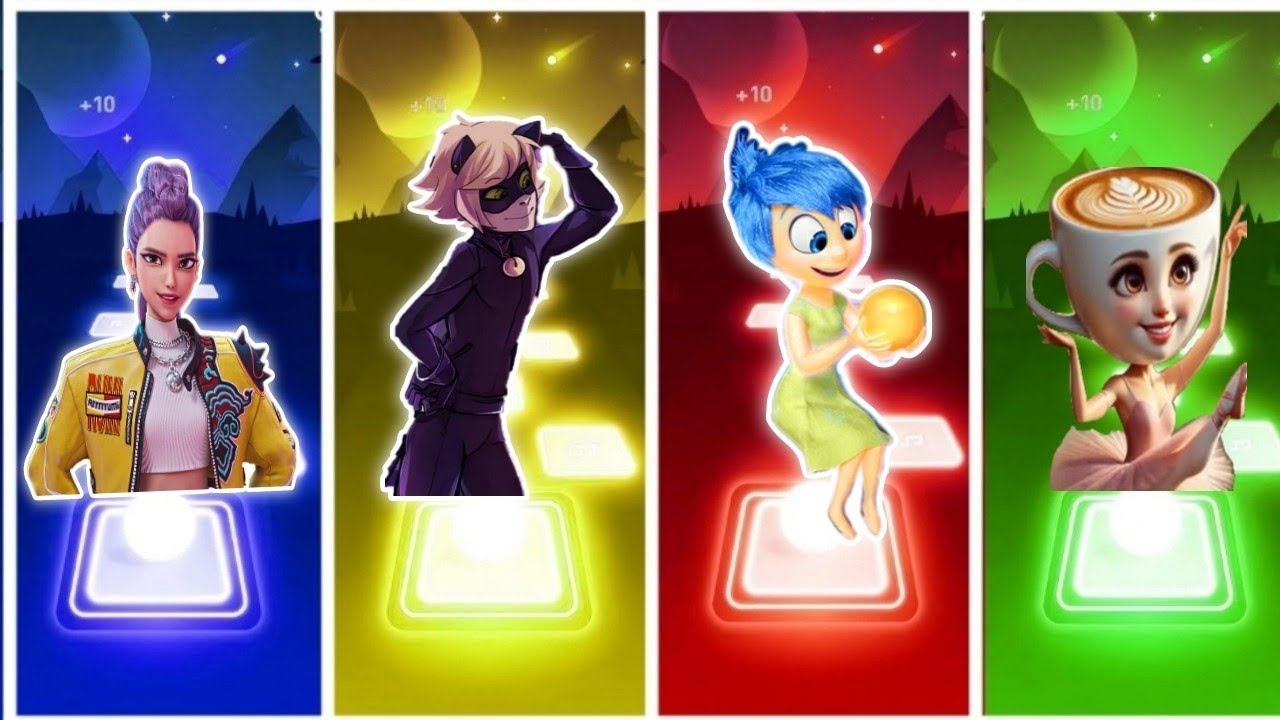 Kpop demon hunters VS super Cat VS Ballerina Cappuccino VS Inside Ouz 2 Tiles Hop EDM Rush