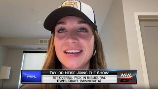 Taylor Heise talks getting picked first overall in inaugural PWHL Draft