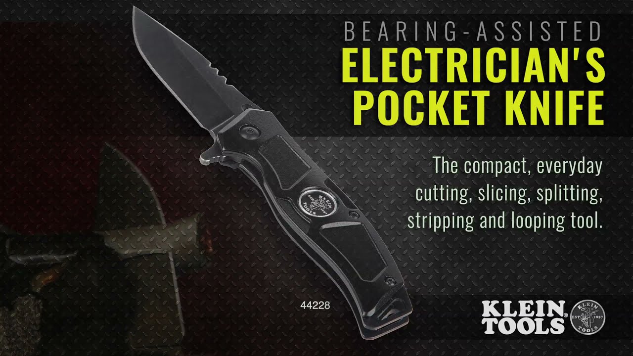 Electrician’s Bearing-Assisted Open Pocket Knife (44228)