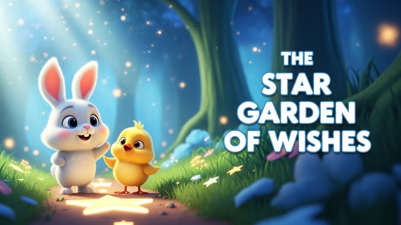✨🌟 Magical Star Garden Adventure | Bunny & Chick 3D Cartoon for Kids 🐰🐥