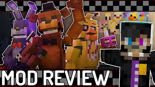 Five Nights at Freddy's - Minecraft Mod Review (FNaF Mod)