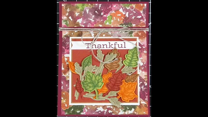 Fun Fold with a surprise pop up Fall Thankful card