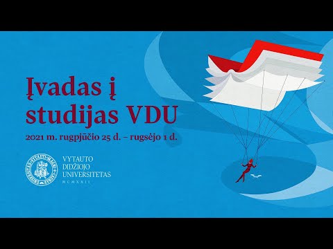 VDU įvadinė savaitė 2021 m. Registracijos į studijų dalykus proceso ir taisyklių pristatymas.