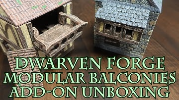 Dwarven Forge Modular Balconies Add-on Unboxing