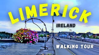Limerick City. Ireland Walking Tour [Summer, 4K]