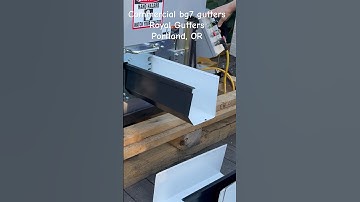 Commercial BG7 Gutters #gutter #diy #gutters #diygutters #rain #steelbuildings #guttering