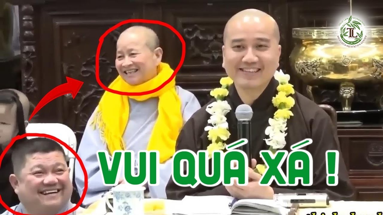 Thầy giảng QUÁ VUI Sư Cô ngồi phía sau Cười Đau Bụng suốt pháp thoại - Thầy Thích Pháp Hòa