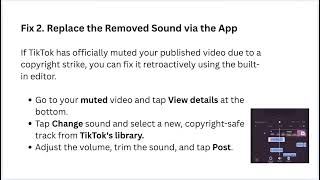 How to Fix TikTok Marking Audio as Unavailable - Stop Original Sound Restriction Error