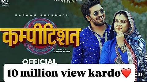 COMPETITION (Official Video) Masoom Sharma |Pranjal Dahiya & Aman Jaji | Manisha Sharma |Rakesh M