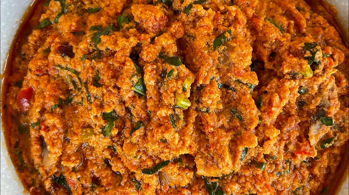 Alkaline Vegan Western African melon seeds stew (egusi soup )