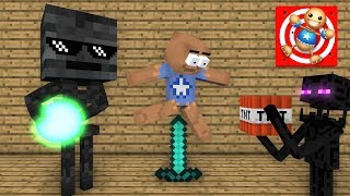 Monster School : KICK THE BUDDY CHALLENGE - Minecraft Animation