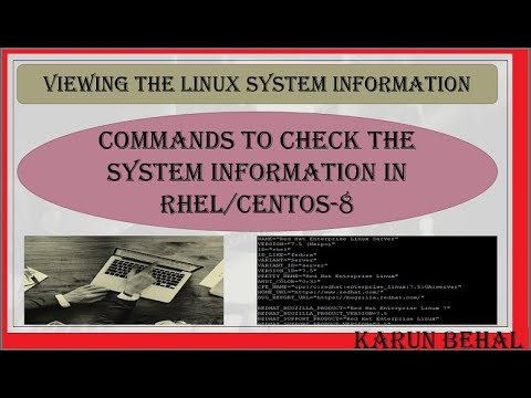 Command to Check the System Information in RHEL-8[Hindi]By Karun Behal