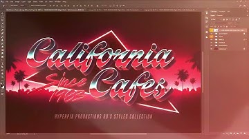 80s Chrome Text Effect  /  Logo Style