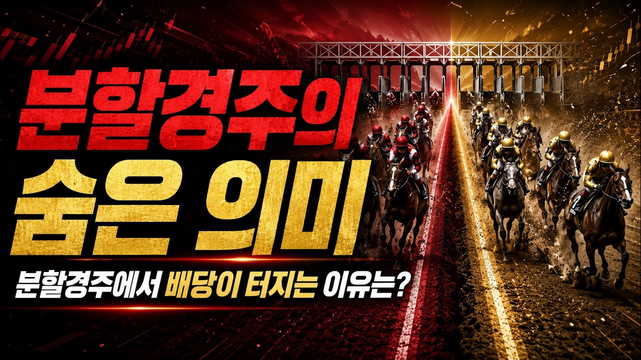 [경마] 분할경주에서 배당이 터지는 진짜 이유는?