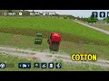 FS 23 Cotton Farm Gameplay | Planting + Fertilizer timelapse