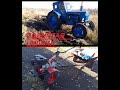 Поднятая целина!Мотоблок Угра против Трактора Т-40 !\разработка нового участка\ работа на целине