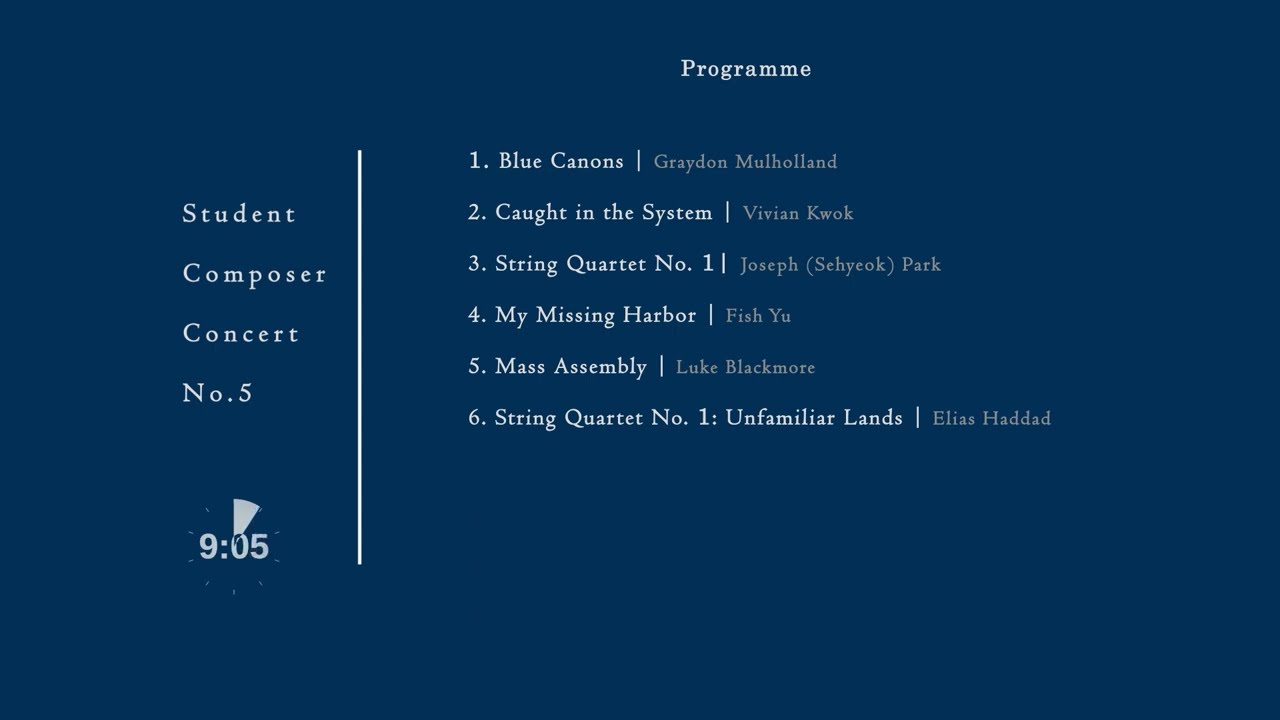 Unfamiliar Lands - Spring Student Composer Concert