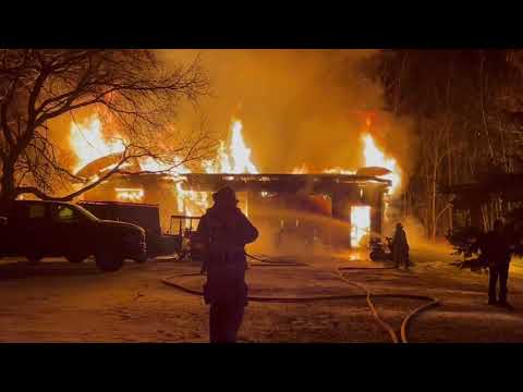 Garage Fire Cty Rd 2 Colborne January 20, 2023