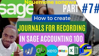 Creating  journal codes in sage accounting 100