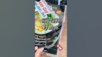 Mẫu menu đẹp quán ăn Việt tại Mỹ ✔️ Menu ép plastic đóng cuốn lò xo A4 I VINADESIGN #shorts #foryou