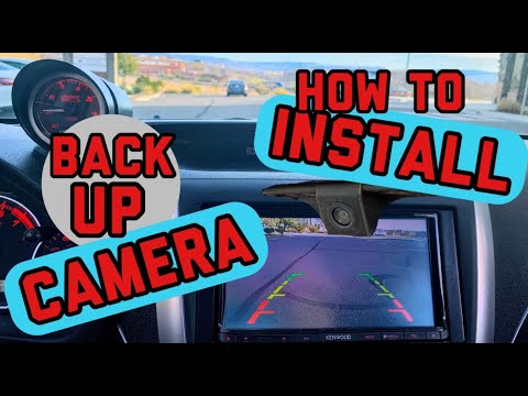 BACK UP REVERSE CAMERA HOW TO INSTALL TUTORIAL! SUBARU IMPREZA WRX STI LEGACY OUTBACK FORESTER BRZ